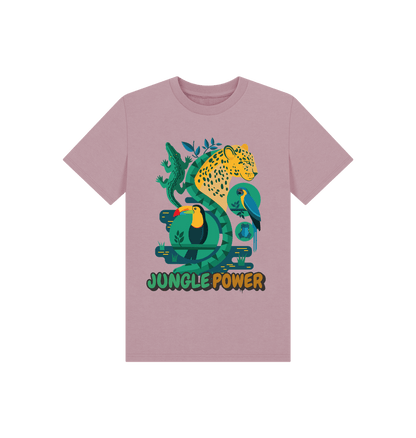 Mauve Kids' Jungle Power Tee - Eco-Friendly