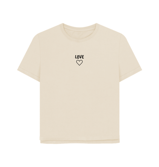 Oat Women's Love Relaxed Fit Tee - Eco-Friendly