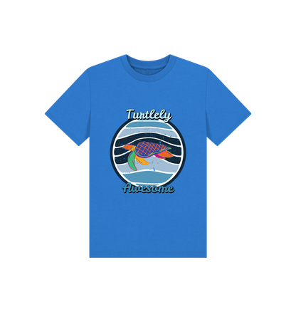 Bright Blue Kids' Turtely Awesome Tee - Eco-Friendly