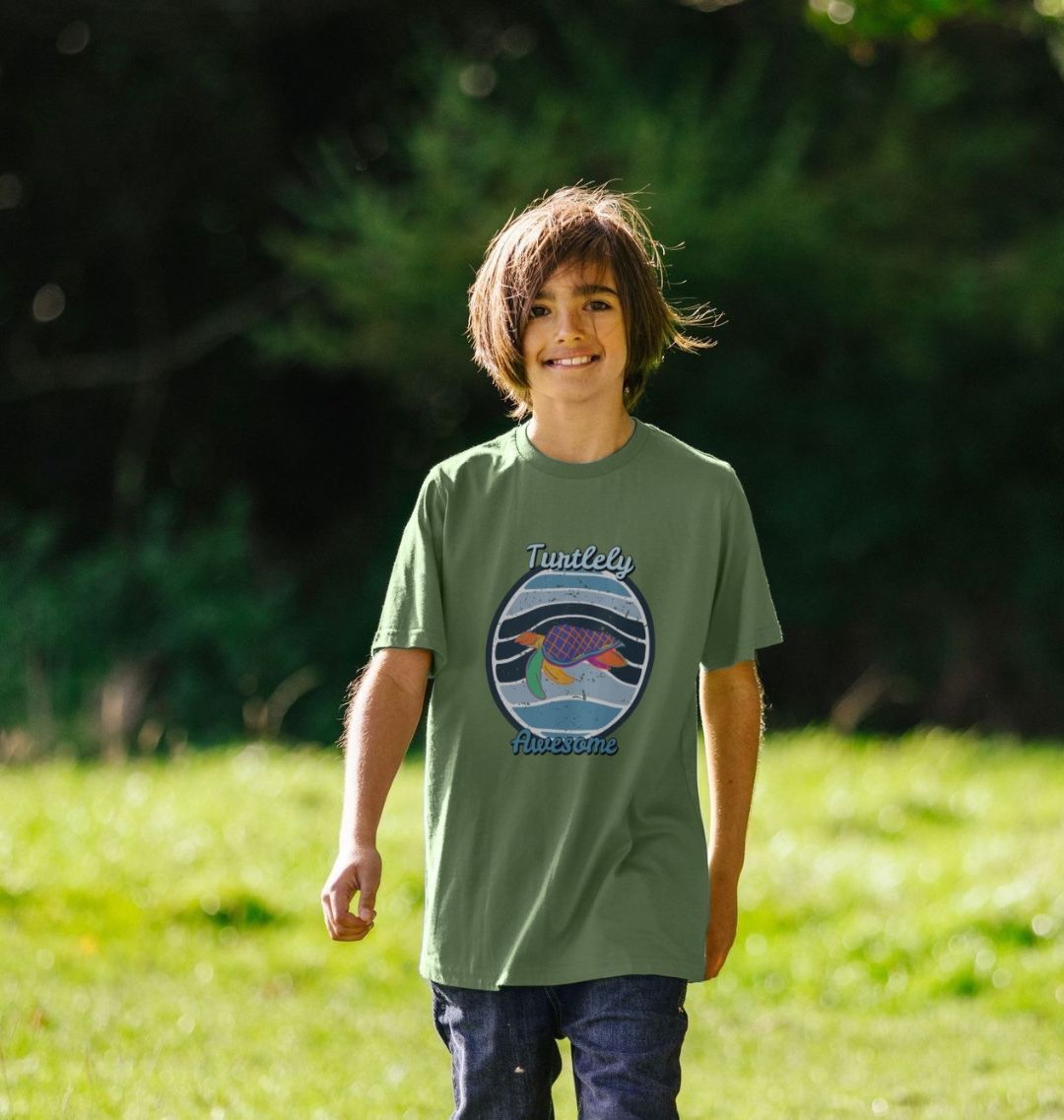 Kids' Turtely Awesome Tee - Eco-Friendly