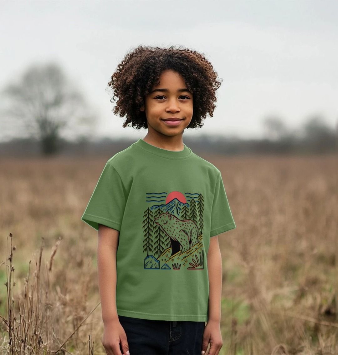 Kids' Bear Tee - Eco-Friendly