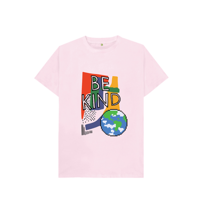 Pink Kids' Be Kind Tee - Eco-Friendly