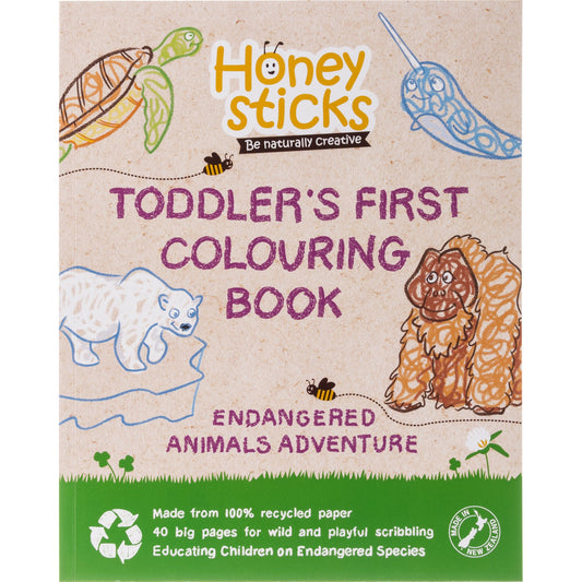 Toddlers First Colouring Book - An Endangered Animals Adventure