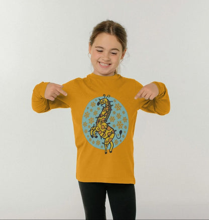 Kids' Christmas Giraffe Tee - Eco-Friendly - Christmas gifts edition