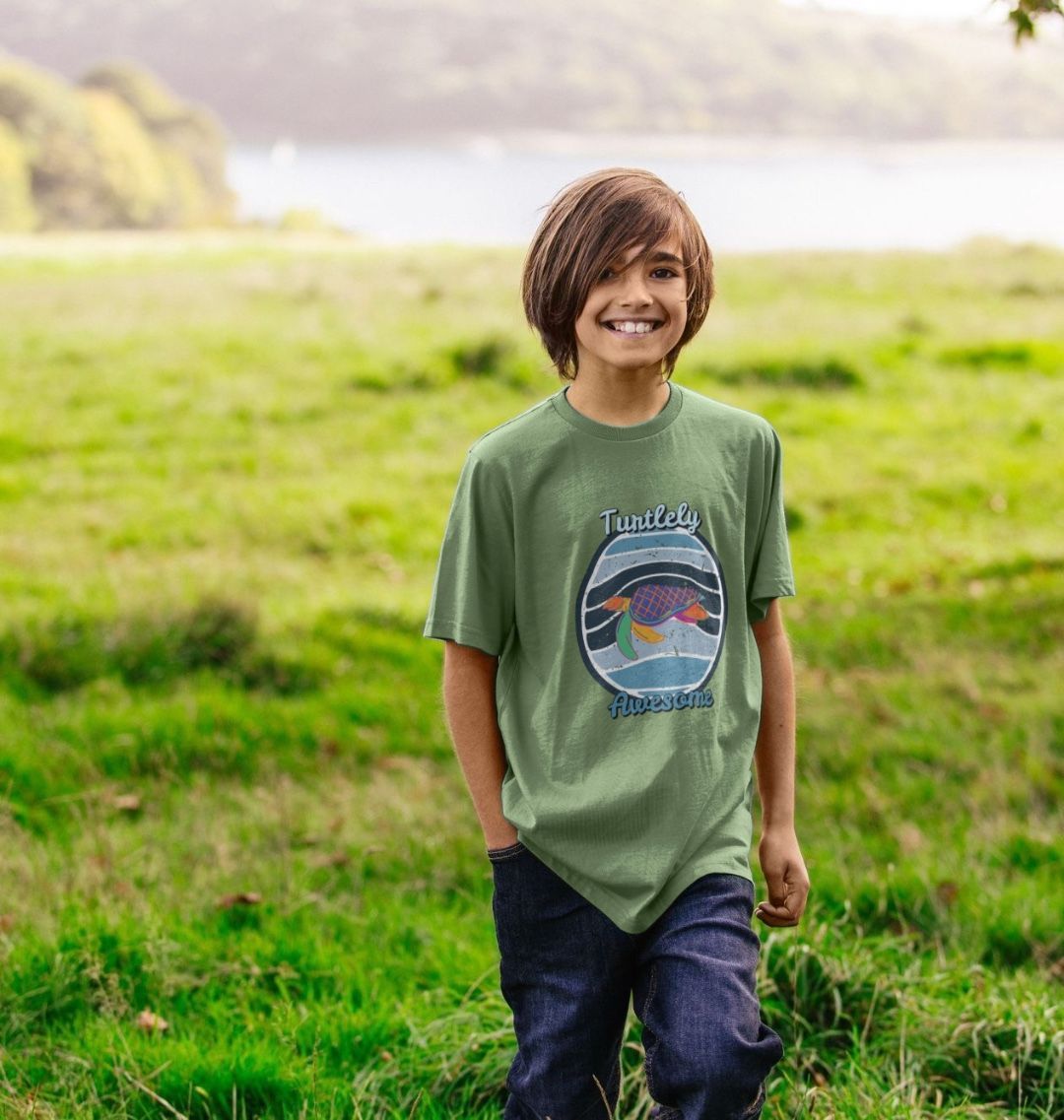 Kids' Turtely Awesome Tee - Eco-Friendly